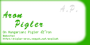 aron pigler business card